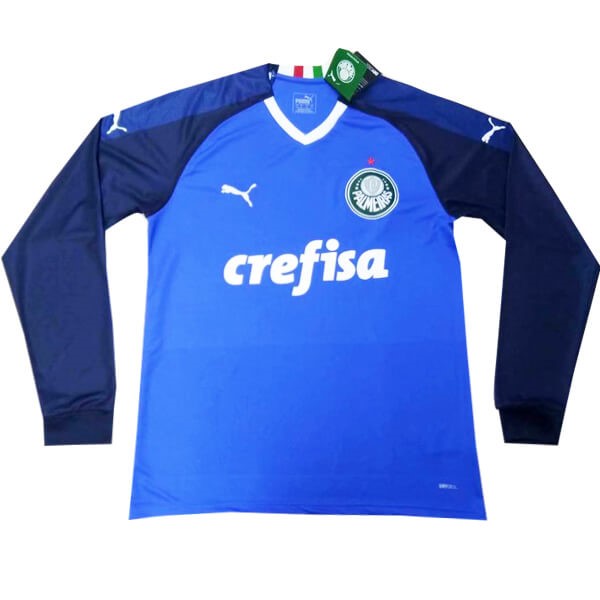 Camiseta Palmeiras Replica Primera Ropa ML Portero 2019/20 Azul